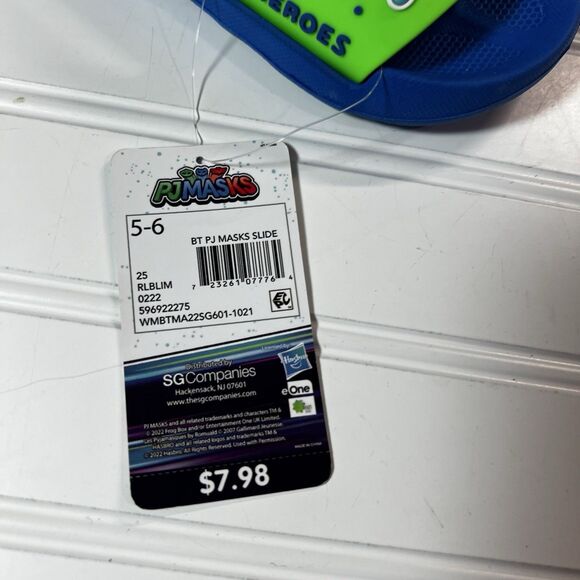 PJ Masks Little Boys Toddlers Size 5-6 Slide Sandals NWT - Picture 4 of 7